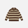 Classic Striped Polo Sweater - tntwear1