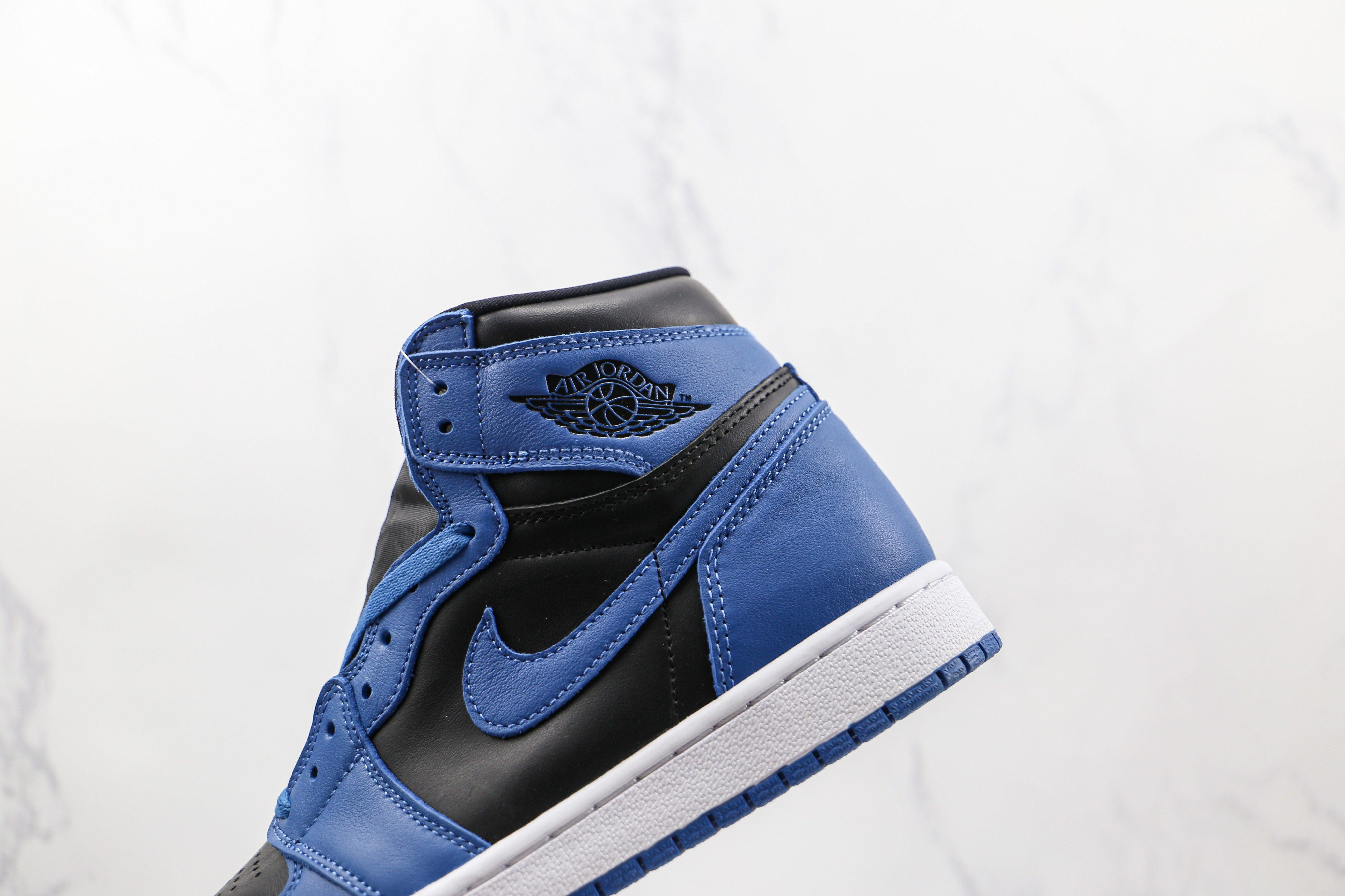 Custom Blue Black Jordan 1 High Q - tntwear1