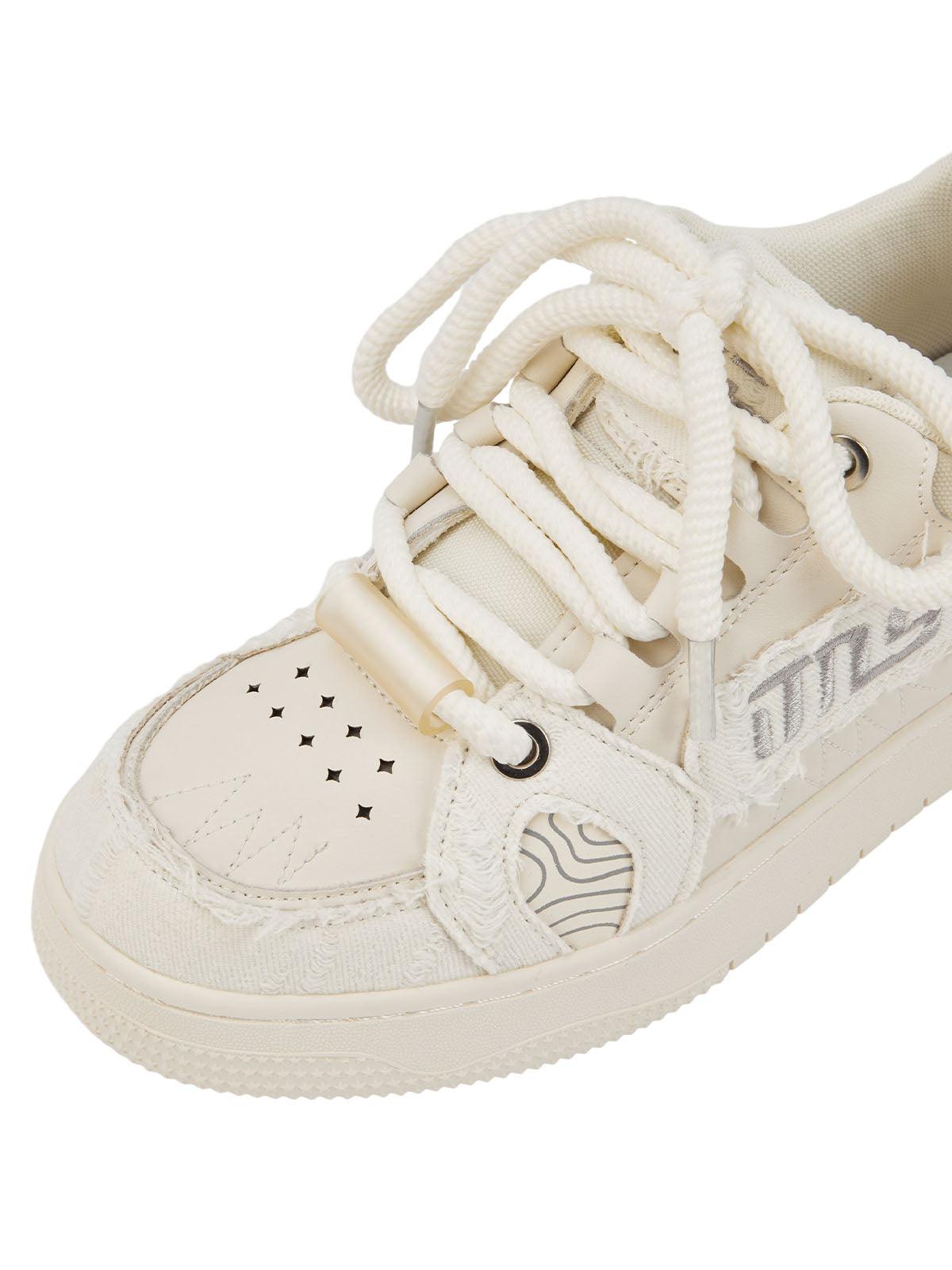 Tntwear Embroidered Letter Shoes - 2107 - tntwear1