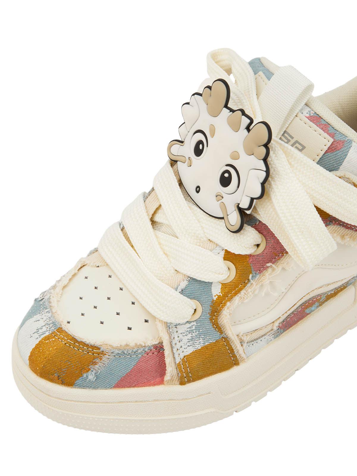 Tntwear Cute Dragon Series Tassel Sneakers - tntwear1