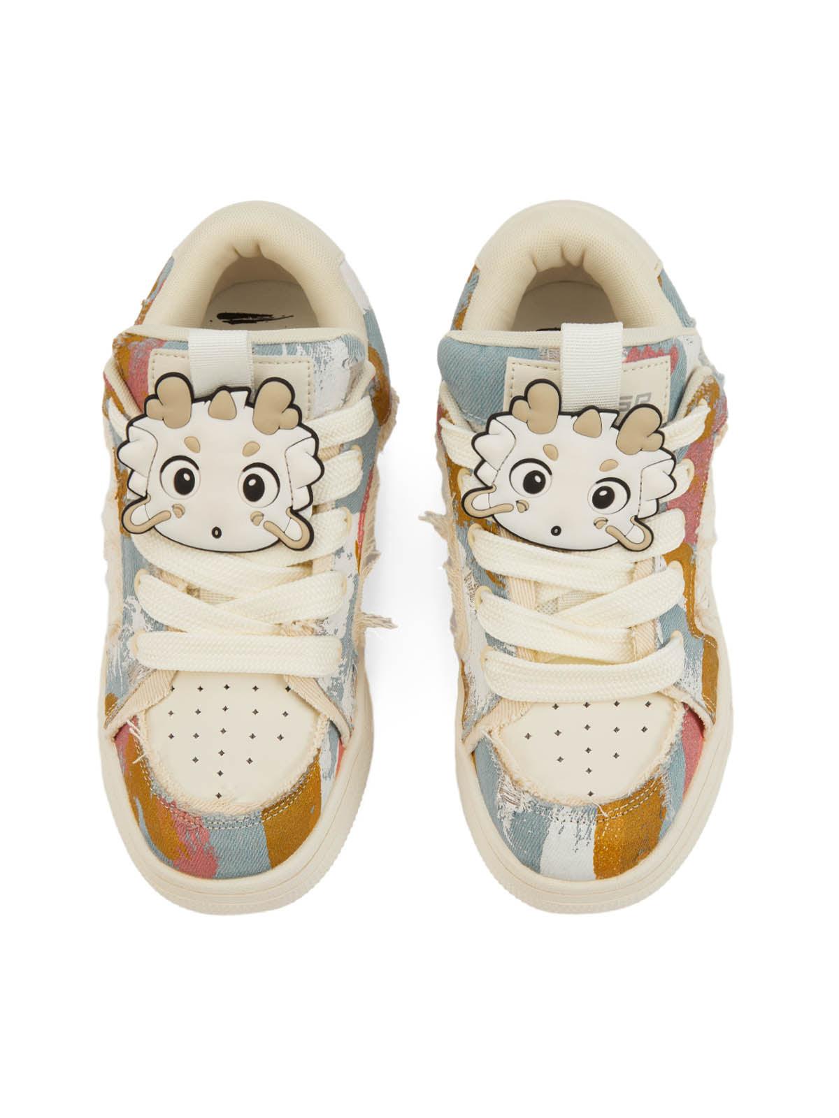 Tntwear Cute Dragon Series Tassel Sneakers - tntwear1