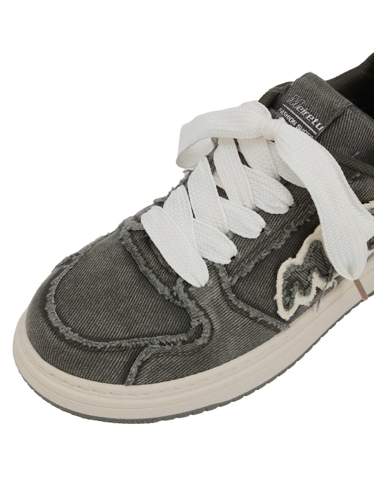 Tntwear Retro Patch Design Casual Sneakers - 2101 - tntwear1