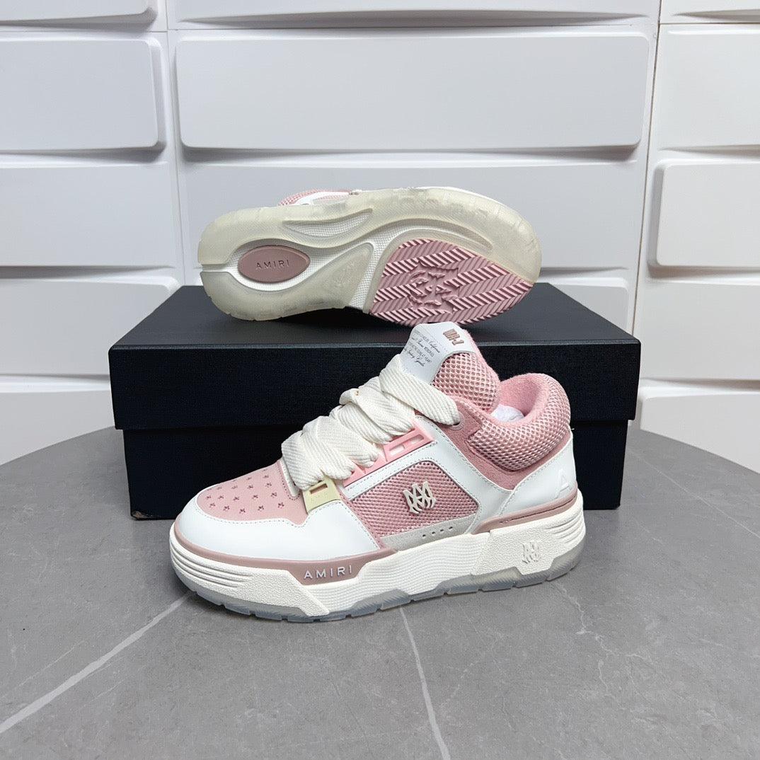 AMR MA-1 White and Pink Sneakers-129 - tntwear1