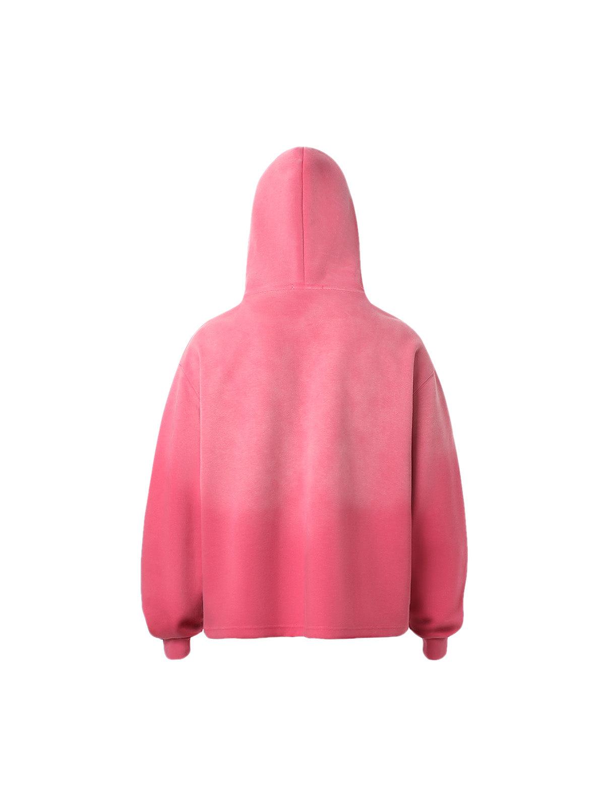 Tntwear Gradient Letter Distressed Pullover Hoodie