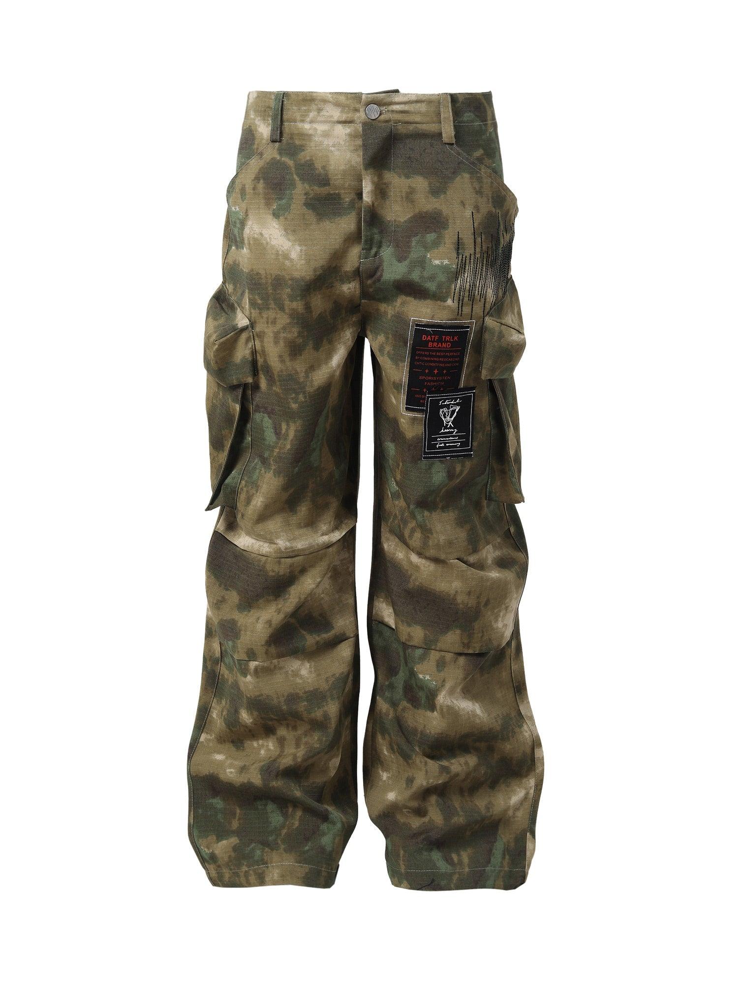 Tntwear High Street Badge Camouflage Multi-Pocket Pants