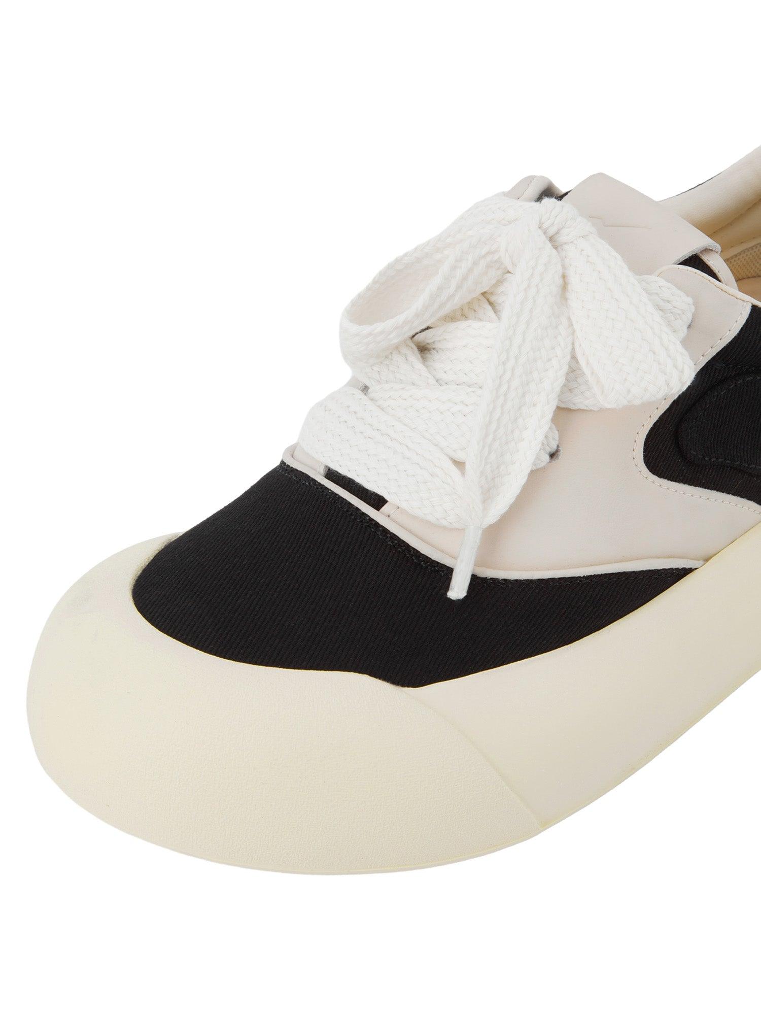 Tntwear Chunky Round-Toe Color-Block Rap Sneakers - tntwear1