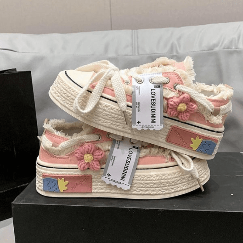 Flora Platform Sneakers - tntwear1