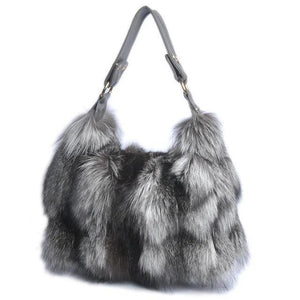 Women Winter Real Fox Fur Handbag Luxury - tntwear1