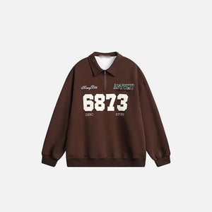 Y2K Loose Sports Sweatshirt - tntwear1