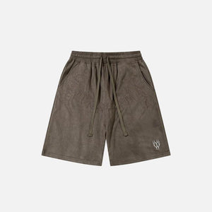 Y2K Embroidery Baggy Shorts - tntwear1