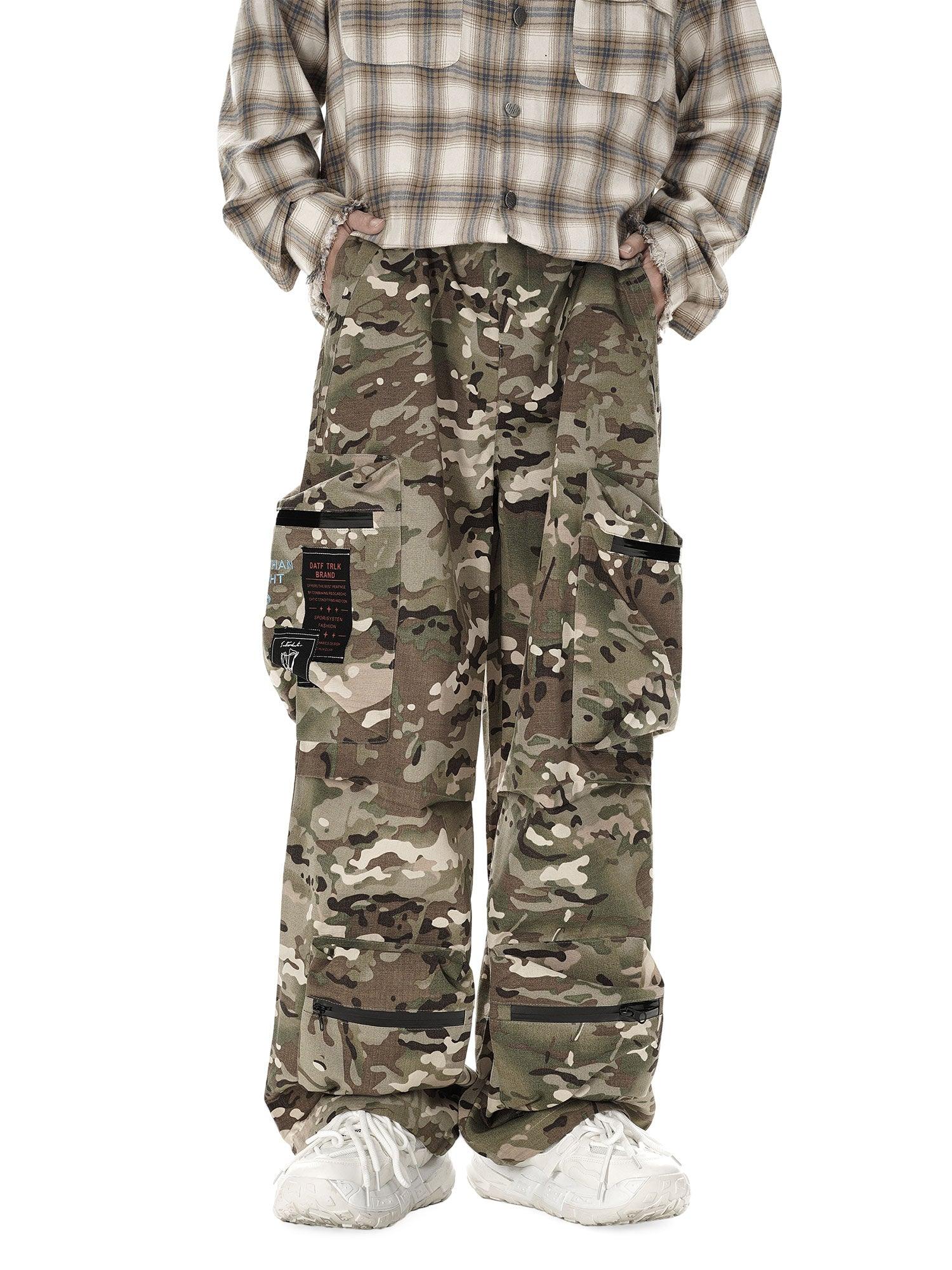 Tntwear High Street Camouflage Multi-Pocket Woven Pants