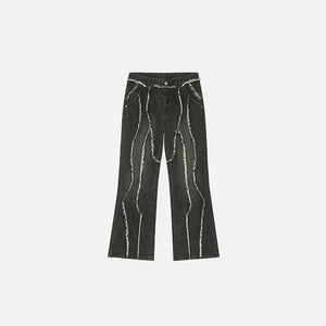 Wave Stitch Denim Jeans - tntwear1