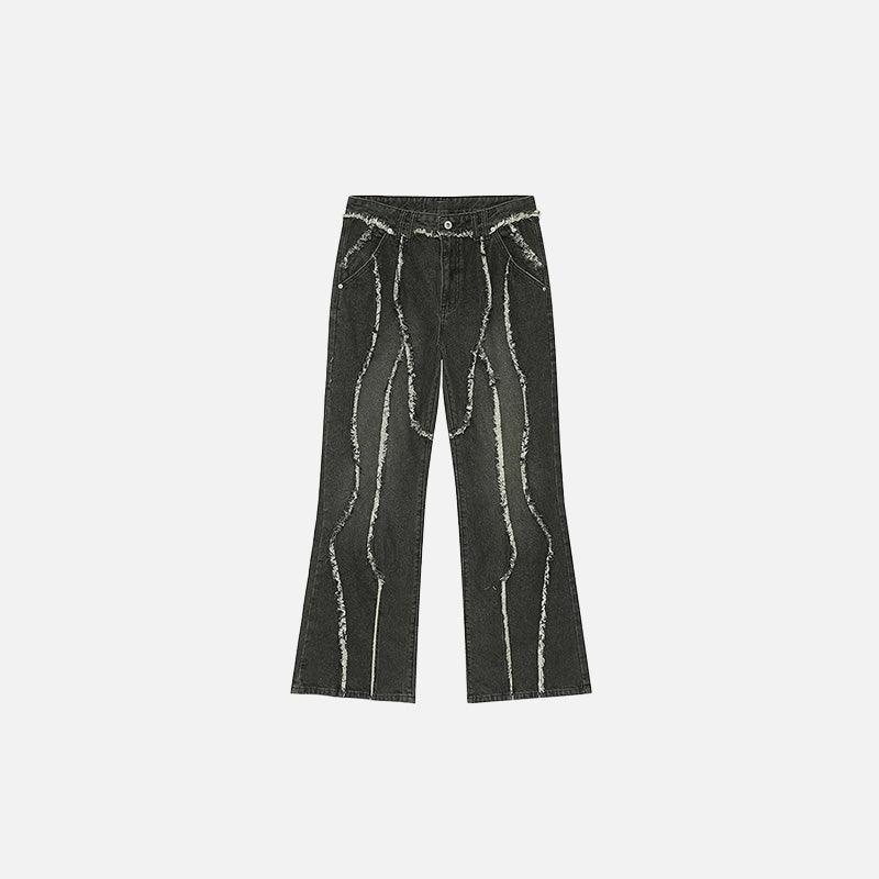 Wave Stitch Denim Jeans - tntwear1