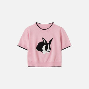 Women's Bunny Bliss Cropped T-shirt - tntwear1