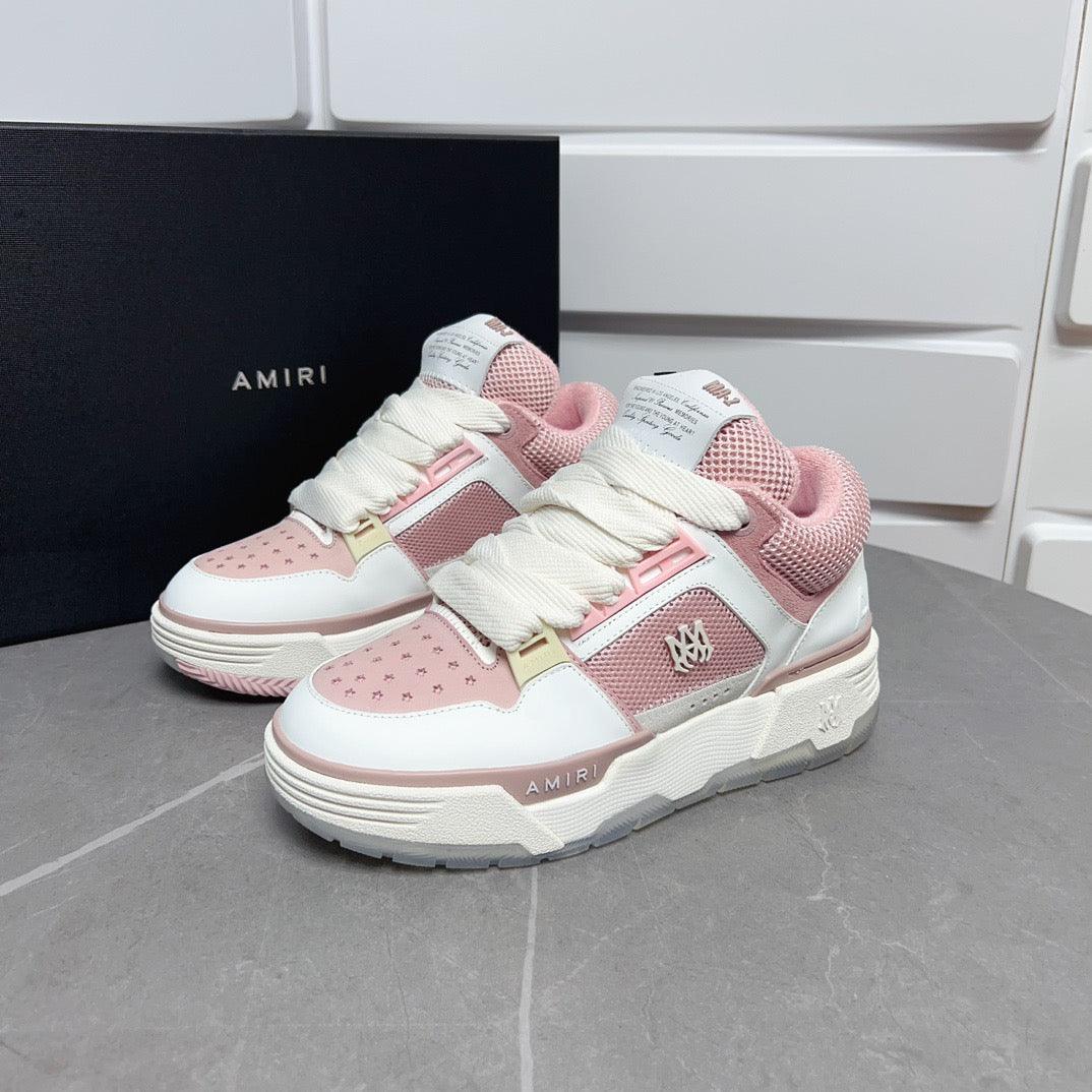 AMR MA-1 White and Pink Sneakers-129 - tntwear1