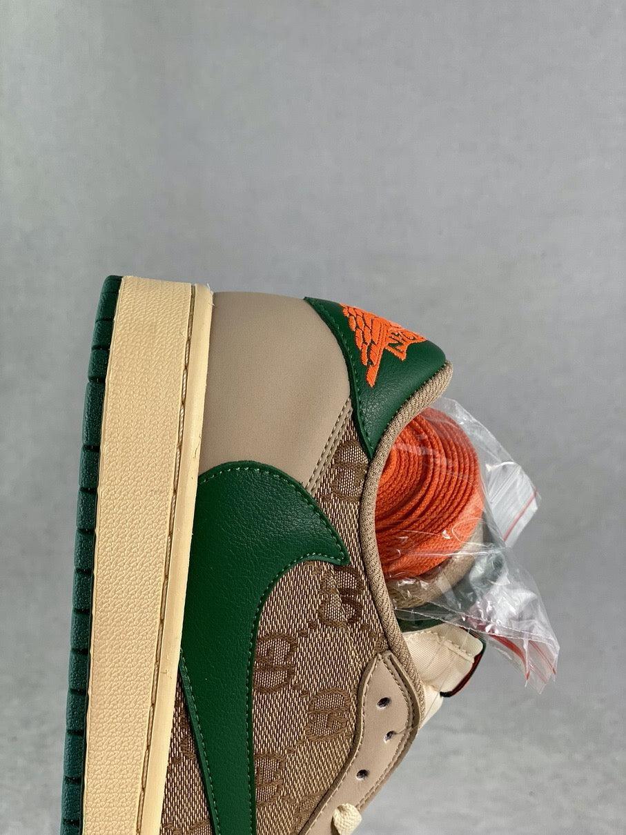 Custom Travis Scott x Air Jordan 1 Low Cactus Jack DM7868-198 - tntwear1