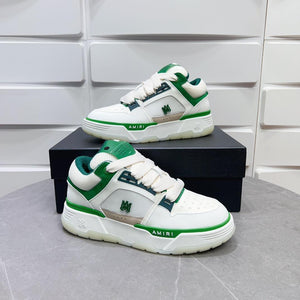 AMR MA-1 White and Green Sneakers-128 - tntwear1