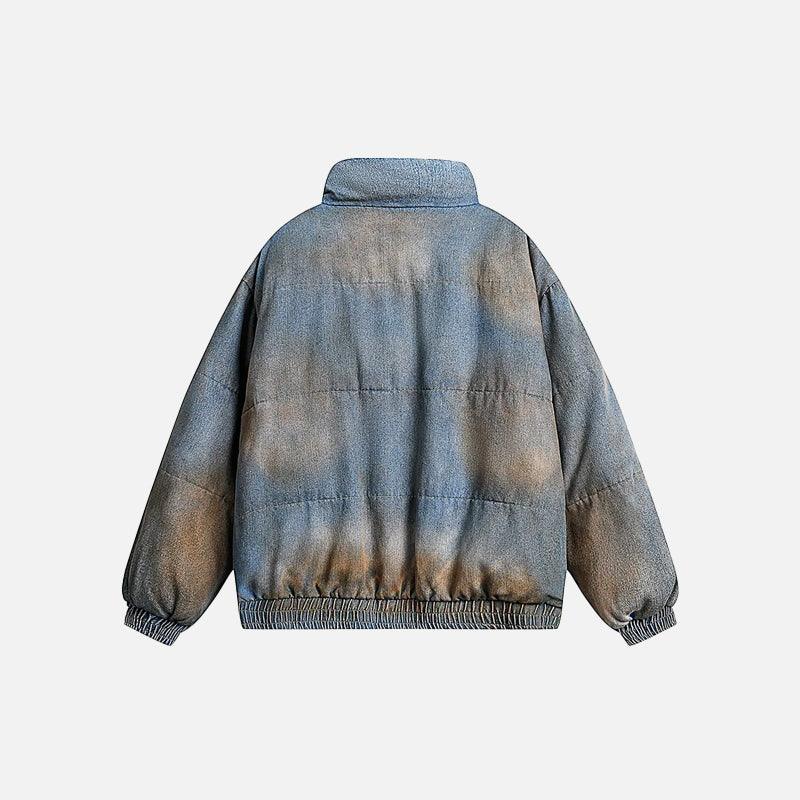 Vintage Washed Dye Denim Jacket - tntwear1