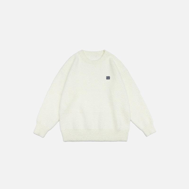 Fuzzy Cozy Knitted Sweater - tntwear1