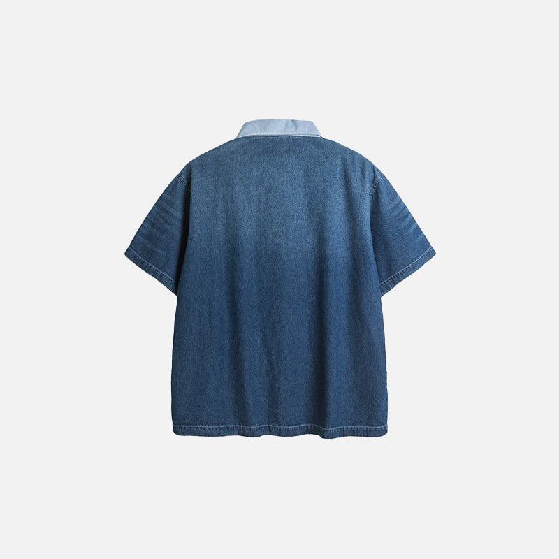 Faded Washed Polo T-shirt - tntwear1