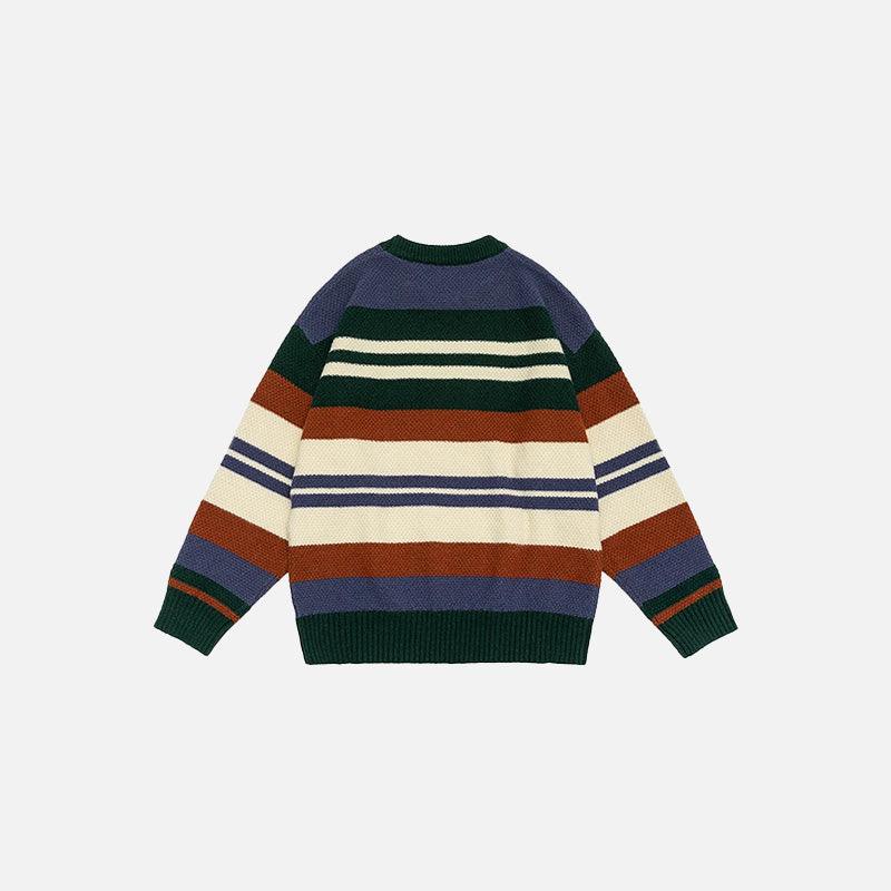 Retro Multi-Stripe Sweater - tntwear1