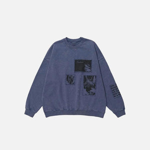 Urban Patchwork Sweatshirt - tntwear1