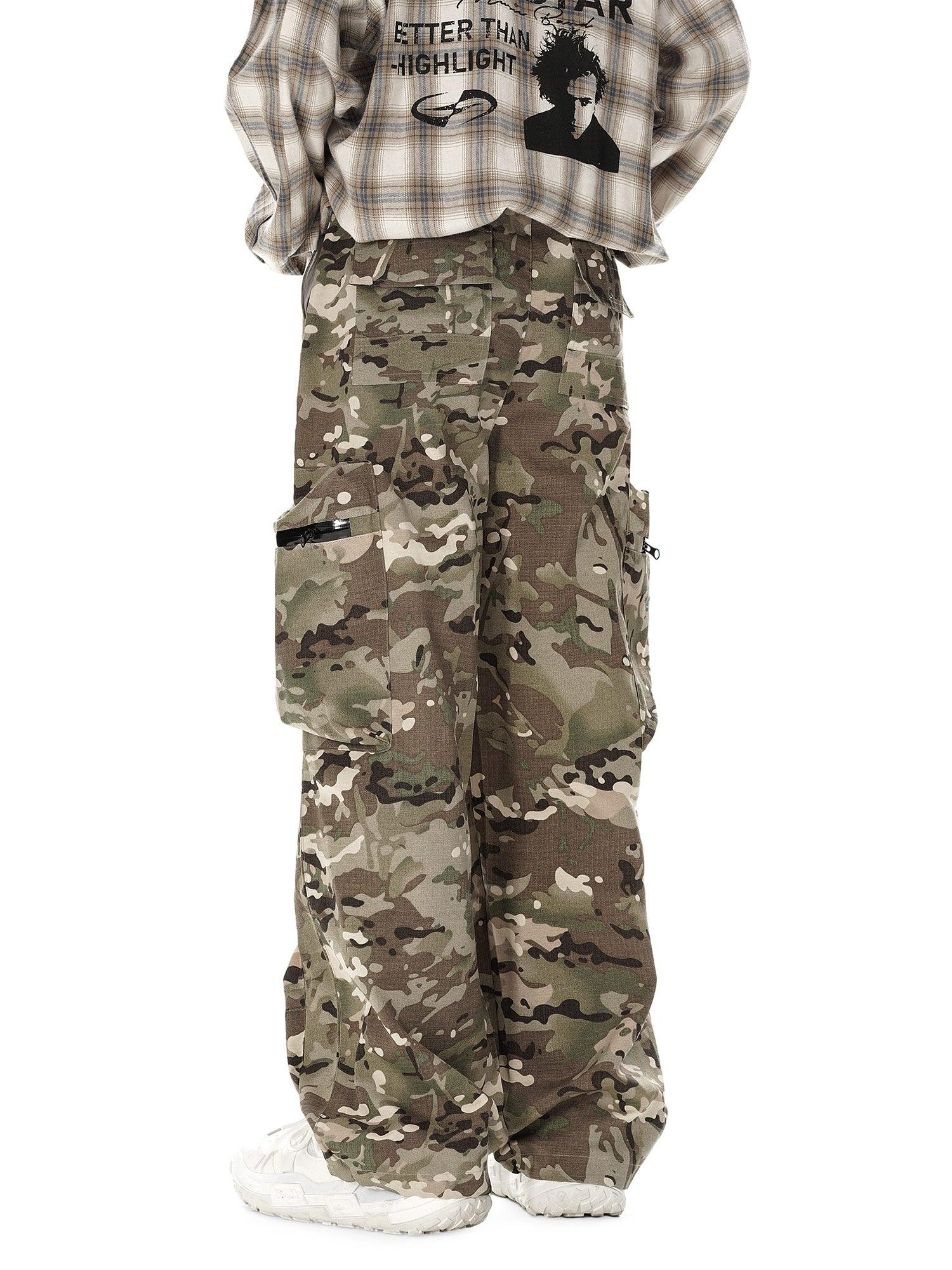 Tntwear High Street Camouflage Multi-Pocket Woven Pants