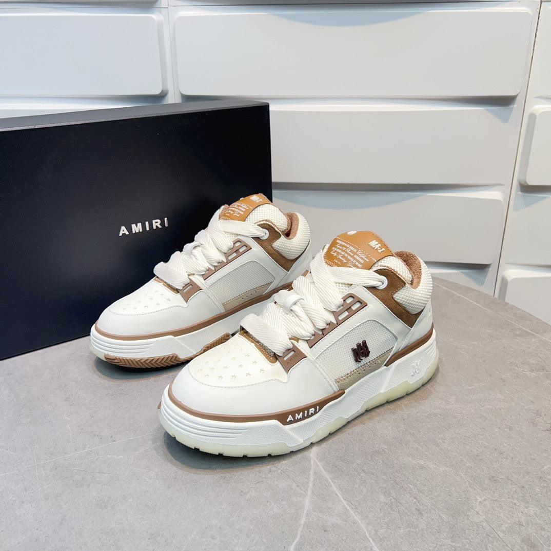 AMR MA-1 Brown and White Sneakers-137 - tntwear1