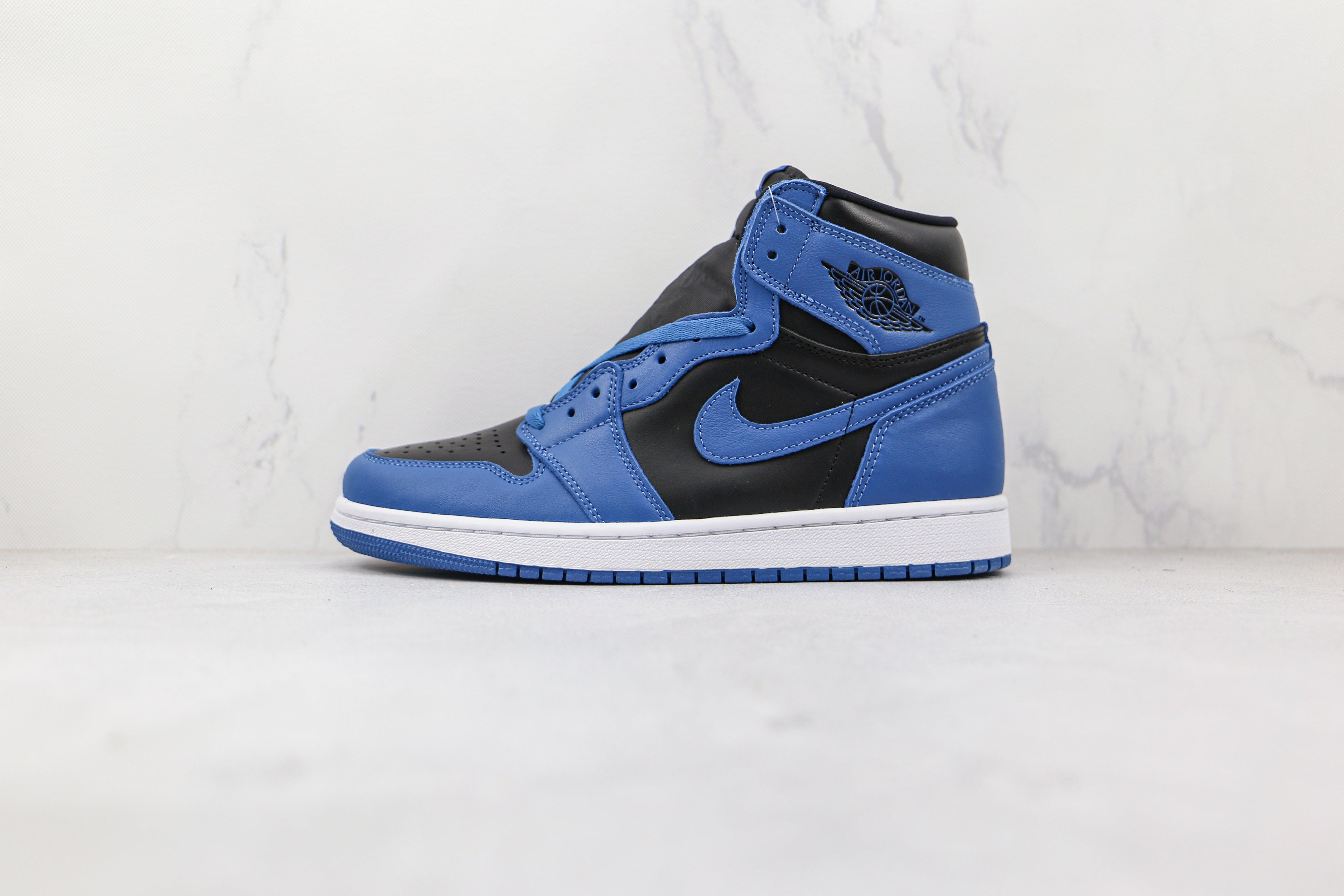 Custom Blue Black Jordan 1 High Q - tntwear1