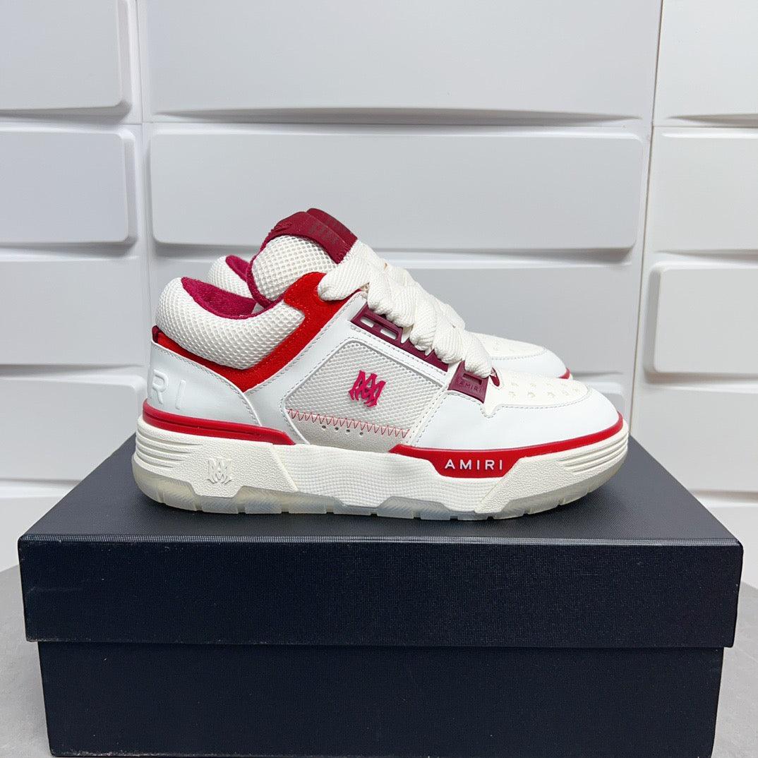 AMR MA-1 White and Red Sneakers-133 - tntwear1