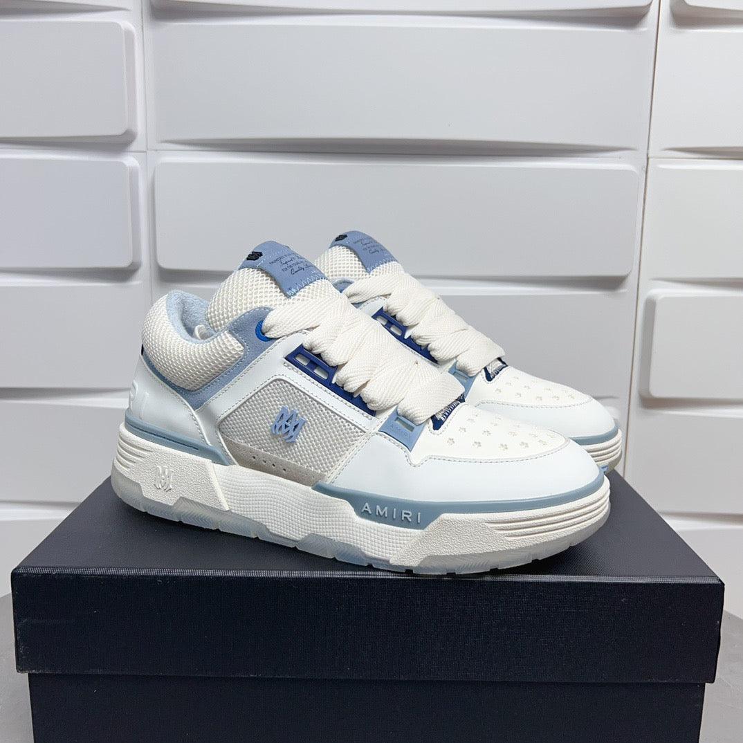 AMR MA-1 White and Blue Sneakers-131 - tntwear1