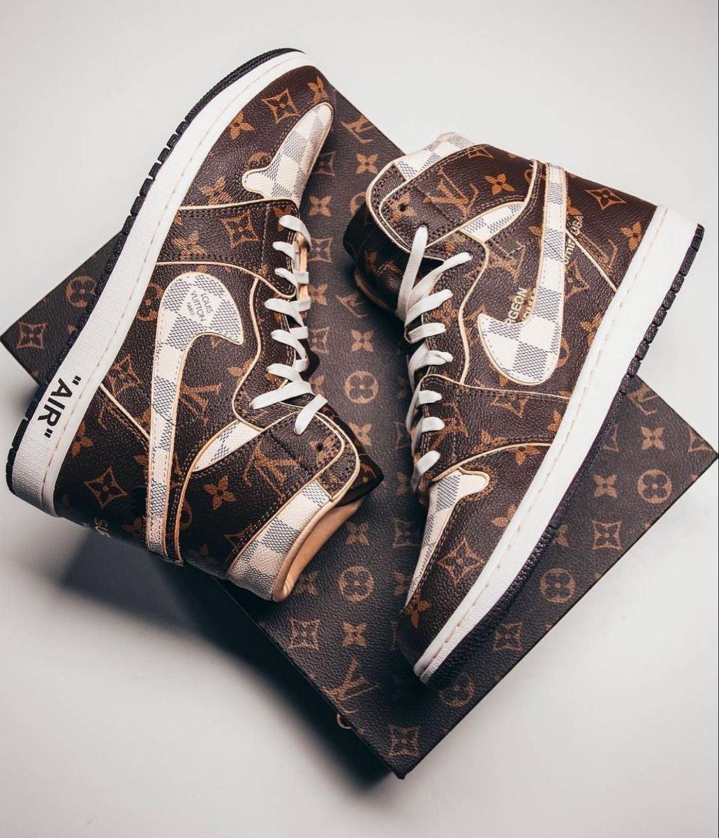 Custom Air Jordan 1 x LV x OFF-W Monogram - tntwear1