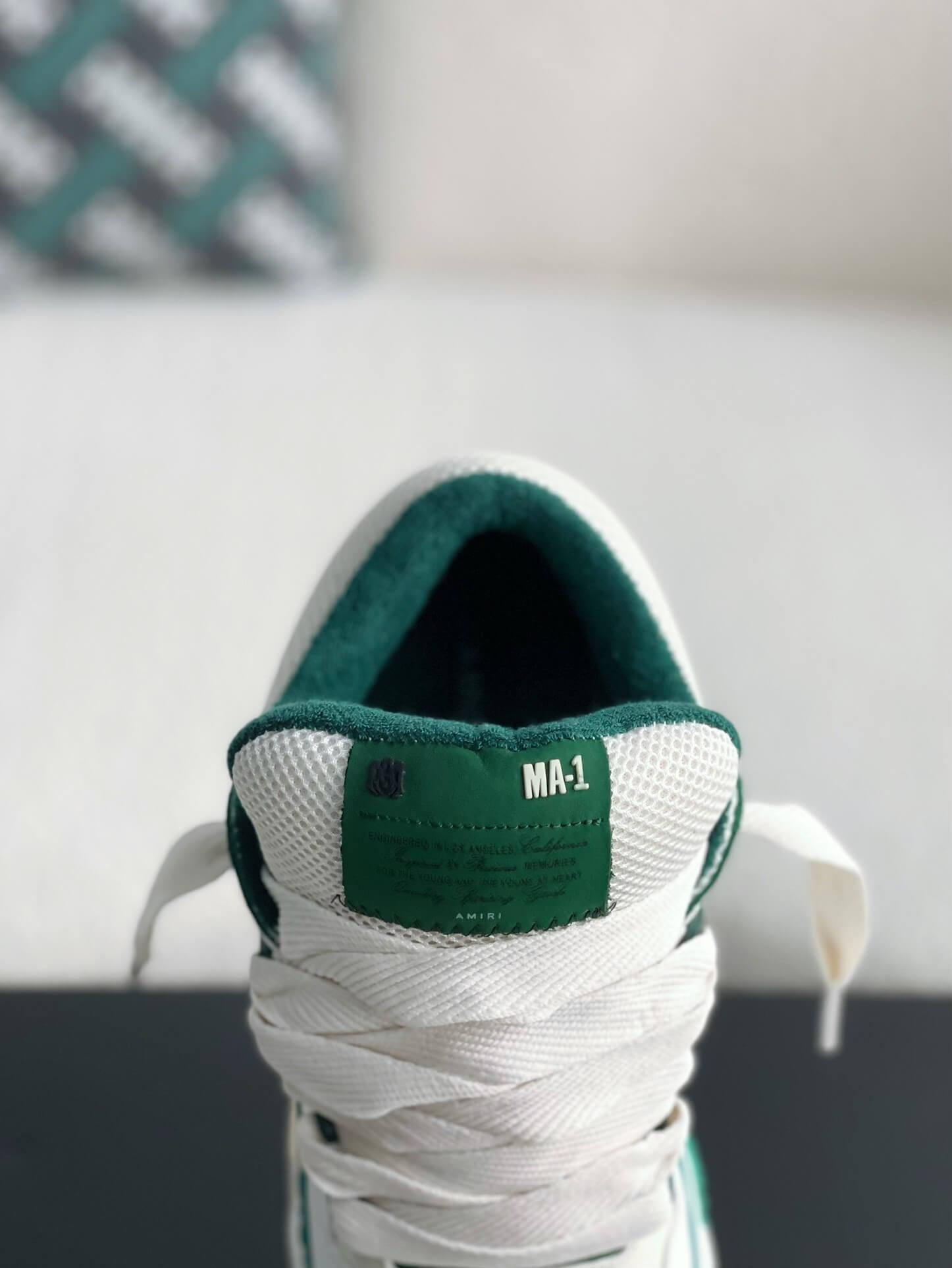 AMIRI MA-1 Sneakers White Green Sneaker - tntwear1