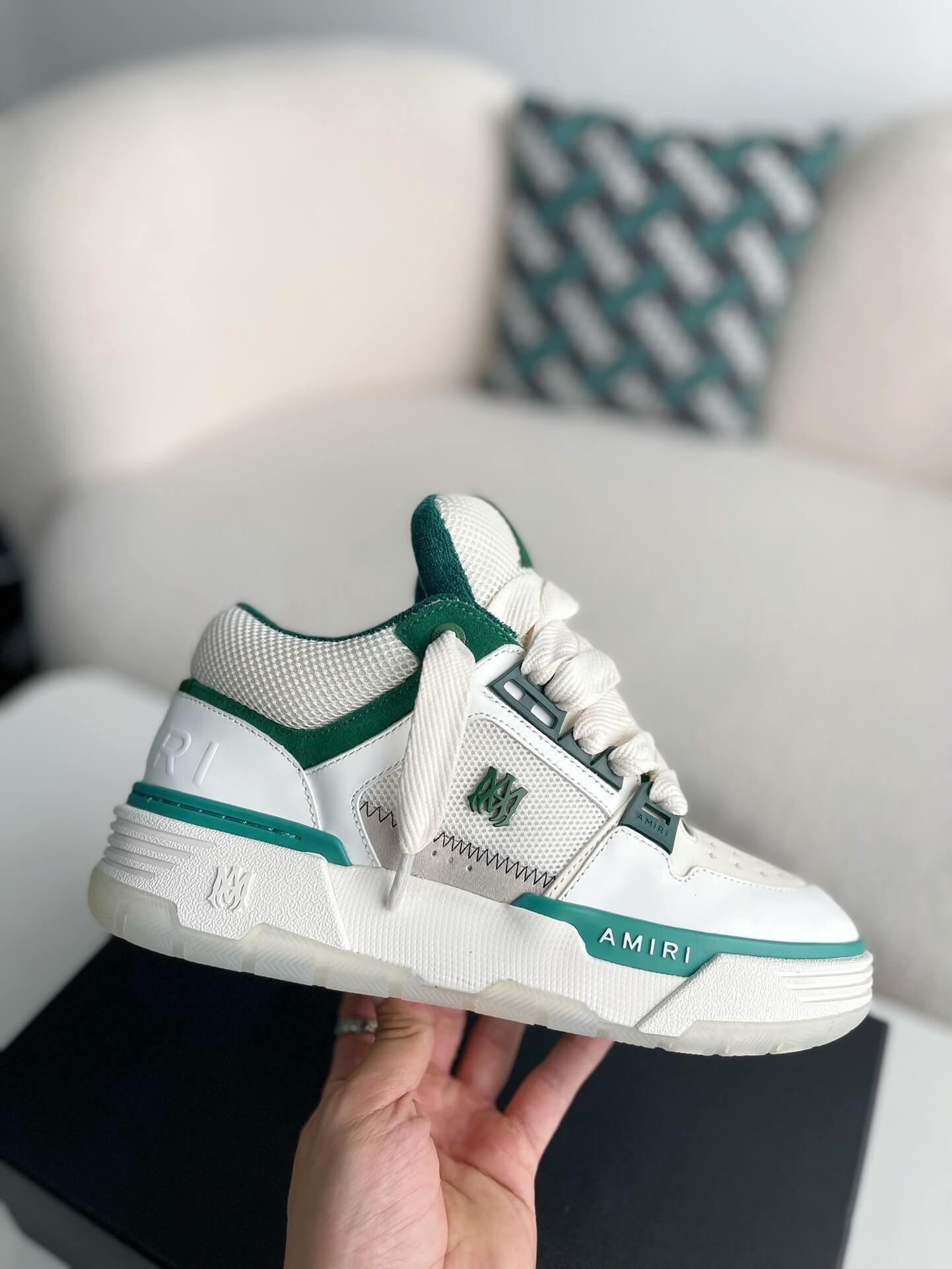 AMIRI MA-1 Sneakers White Green Sneaker - tntwear1