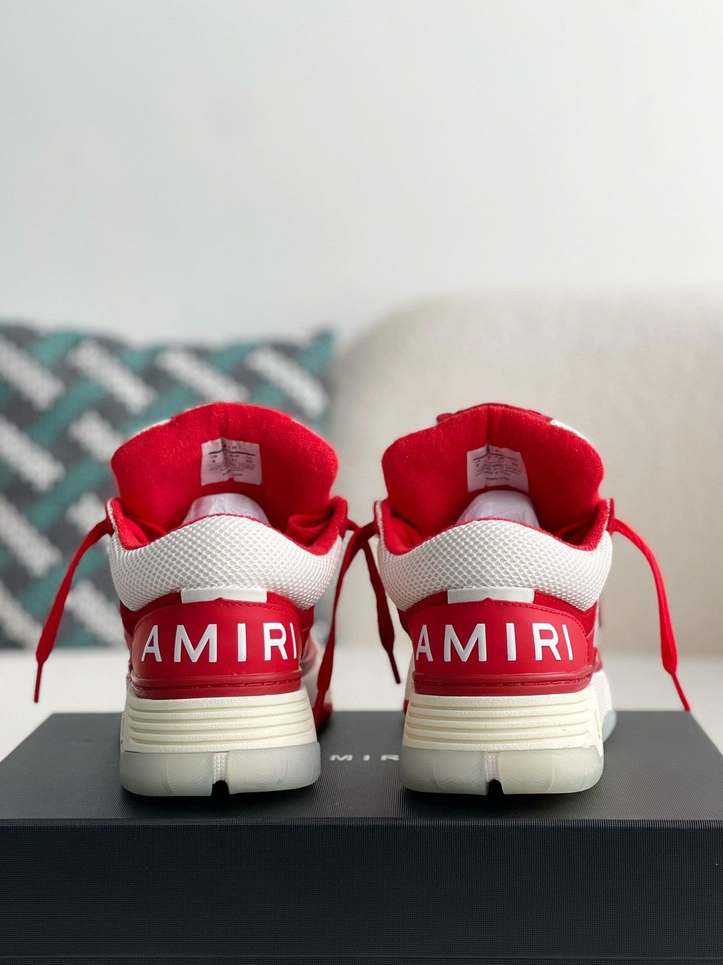 AMIRI MA-1 Sneakers White Red Sneaker - tntwear1