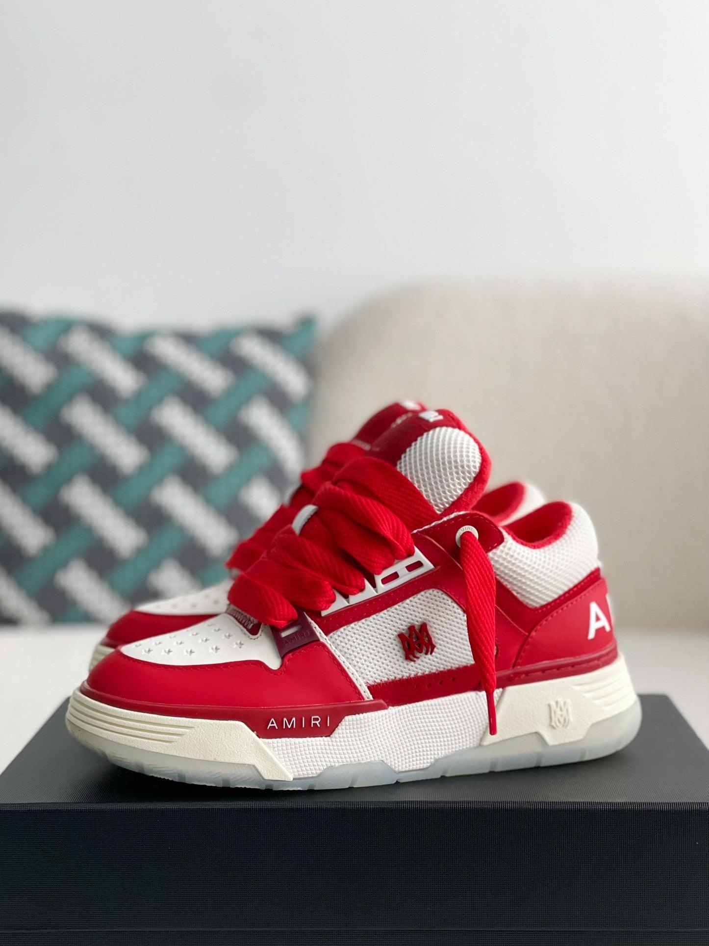 AMIRI MA-1 Sneakers White Red Sneaker - tntwear1