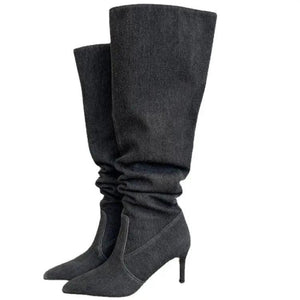 Adele Denim Boots - tntwear1