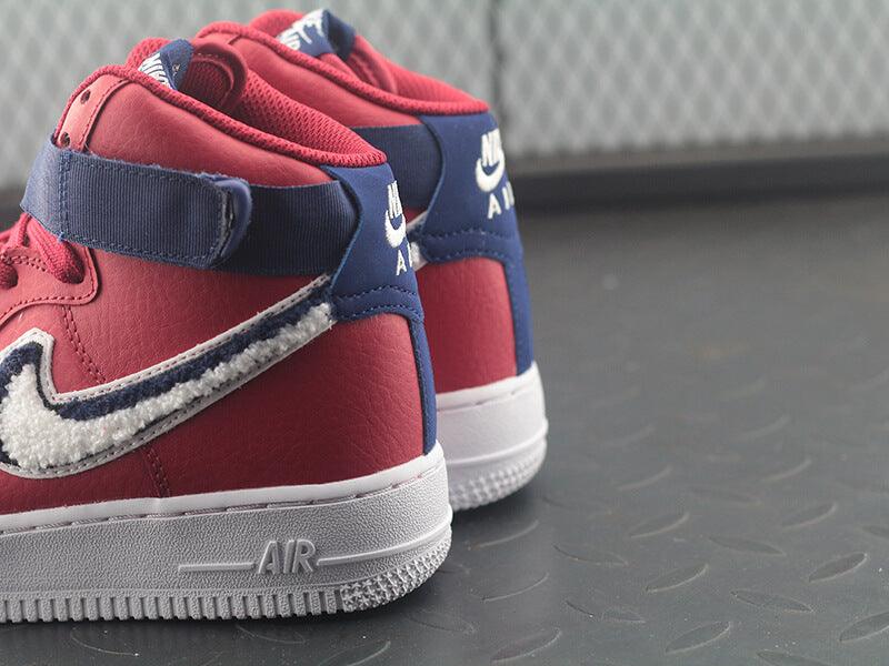 Air Force 1 High Sneakers Red White - tntwear1