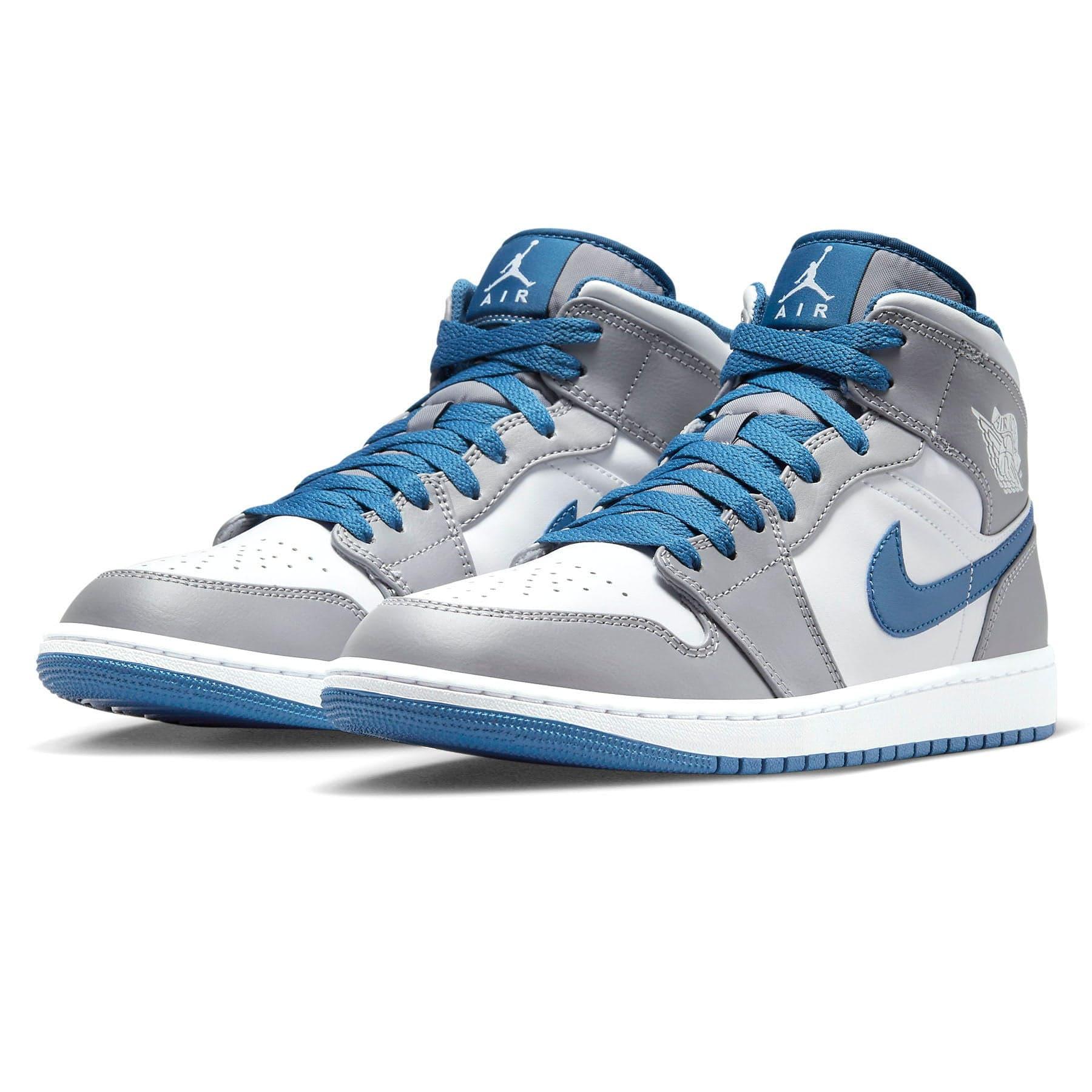 Air Jordan 1 Mid 'Cement True Blue' - tntwear1