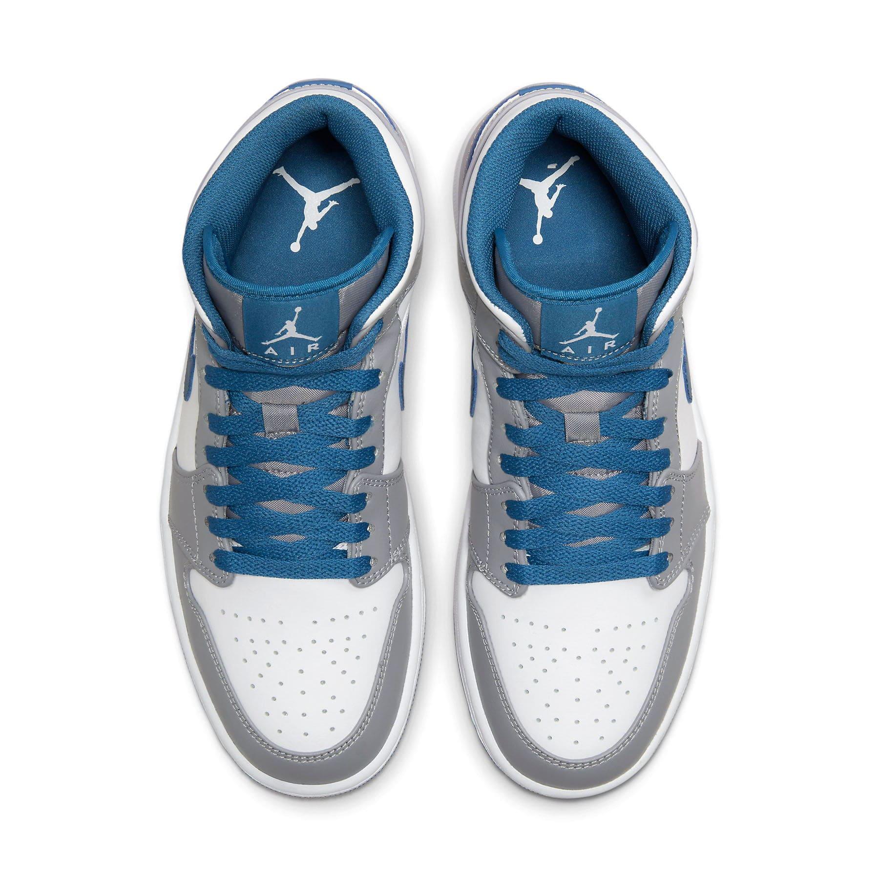 Air Jordan 1 Mid 'Cement True Blue' - tntwear1