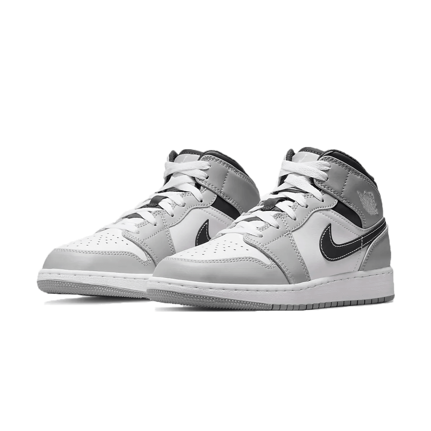 Air Jordan 1 Mid GS 'Light Smoke Grey' - tntwear1