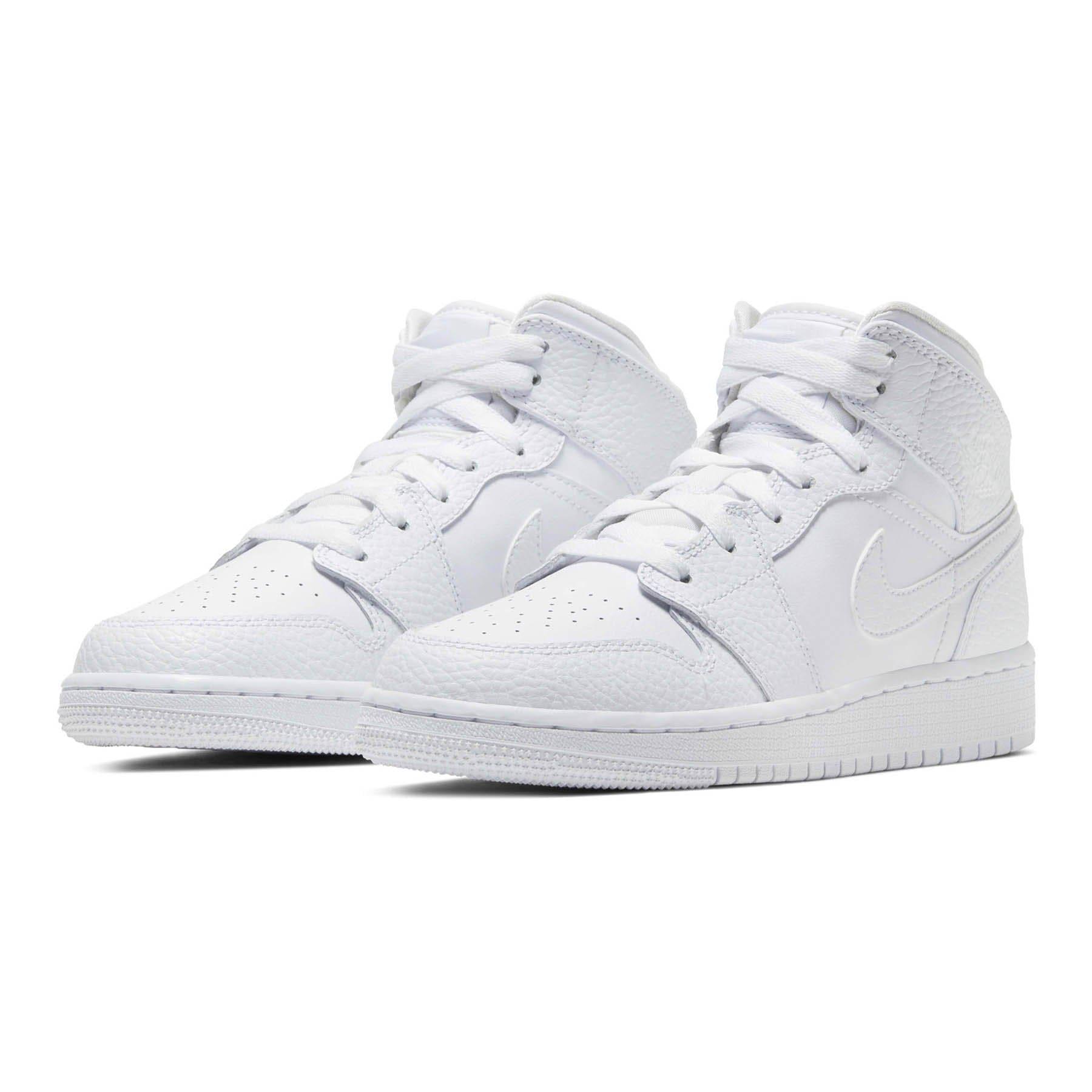 Air Jordan 1 Mid GS 'Triple White' - tntwear1