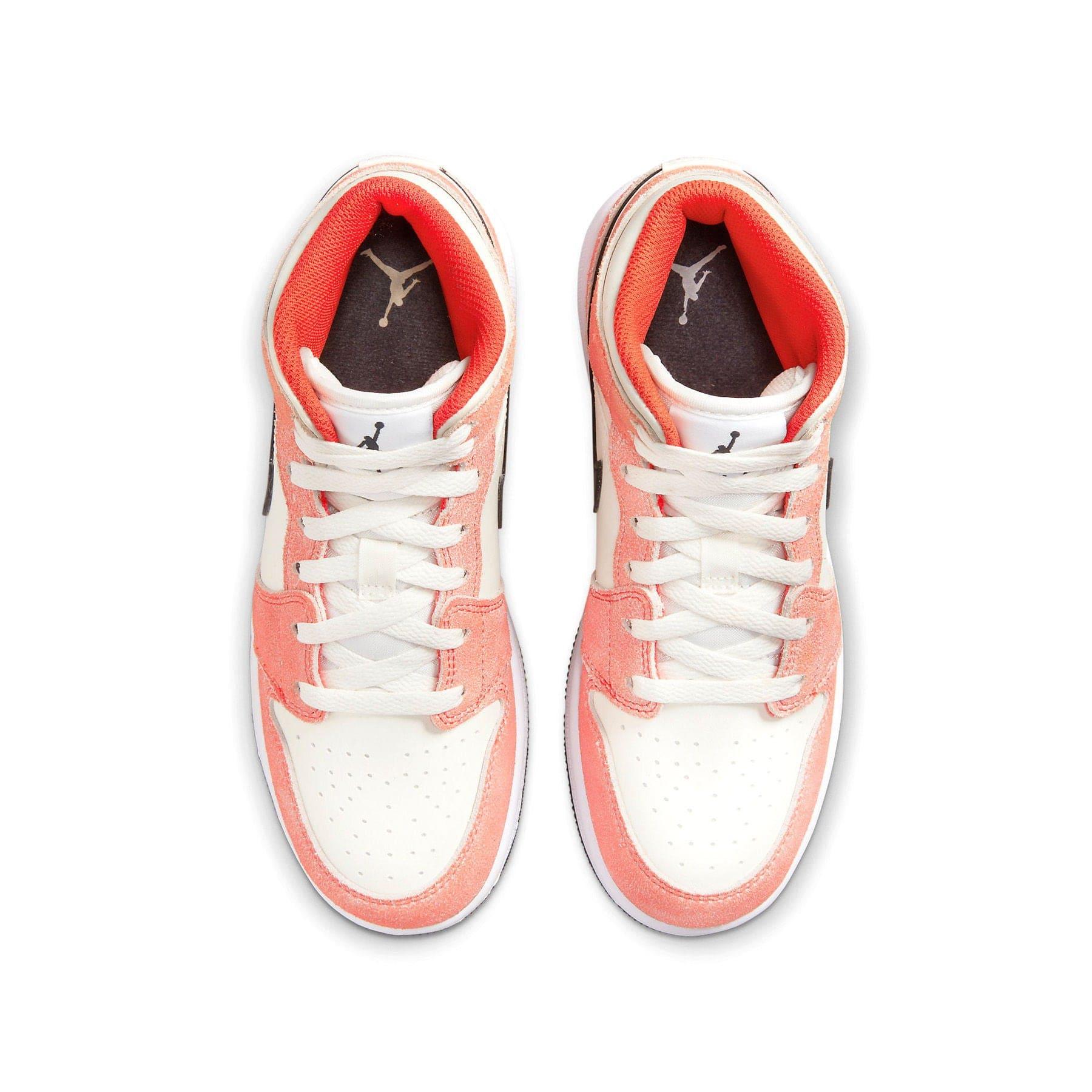 Air Jordan 1 Mid SE GS 'Orange Suede' - tntwear1