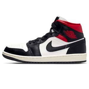 Air Jordan 1 Mid Wmns 'Black Sail Gym Red' - tntwear1