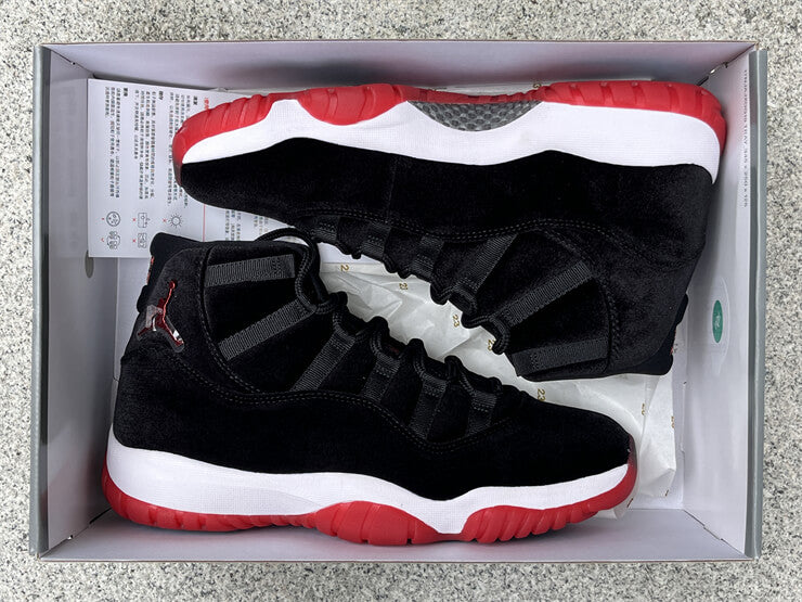 Air Jordan 11 WMNS "Bred Velvet" Sneakers