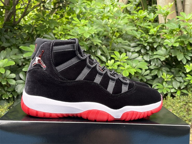 Air Jordan 11 WMNS "Bred Velvet" Sneakers