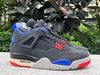 Air Jordan 4 Retro "Laser." Gray Blue Sneaker