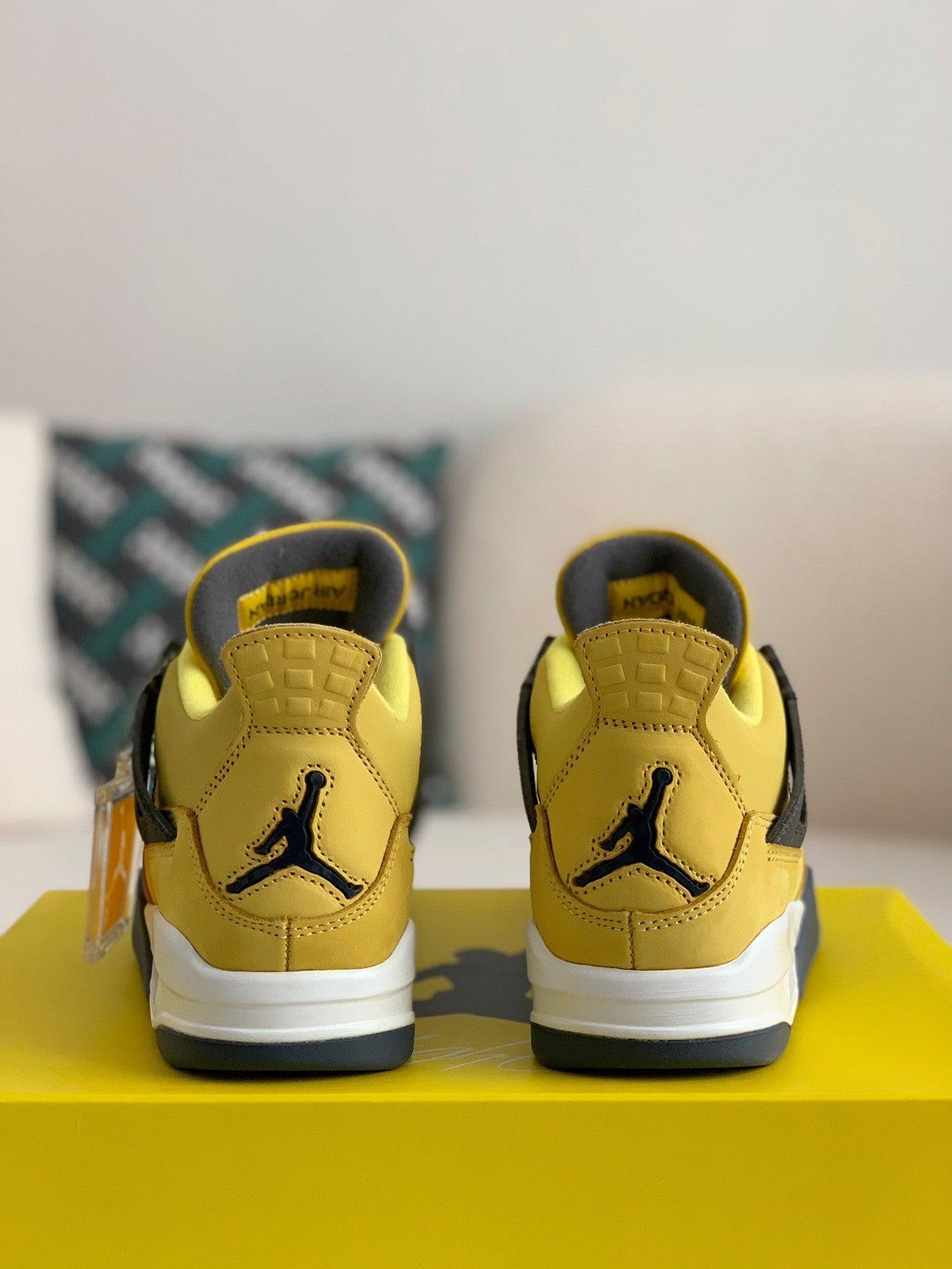 Air Jordan 4 Retro Custom Yellow - tntwear1