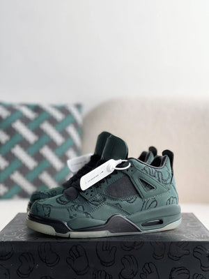 Air Jordan 4 Retro Kaws Custom Green - tntwear1