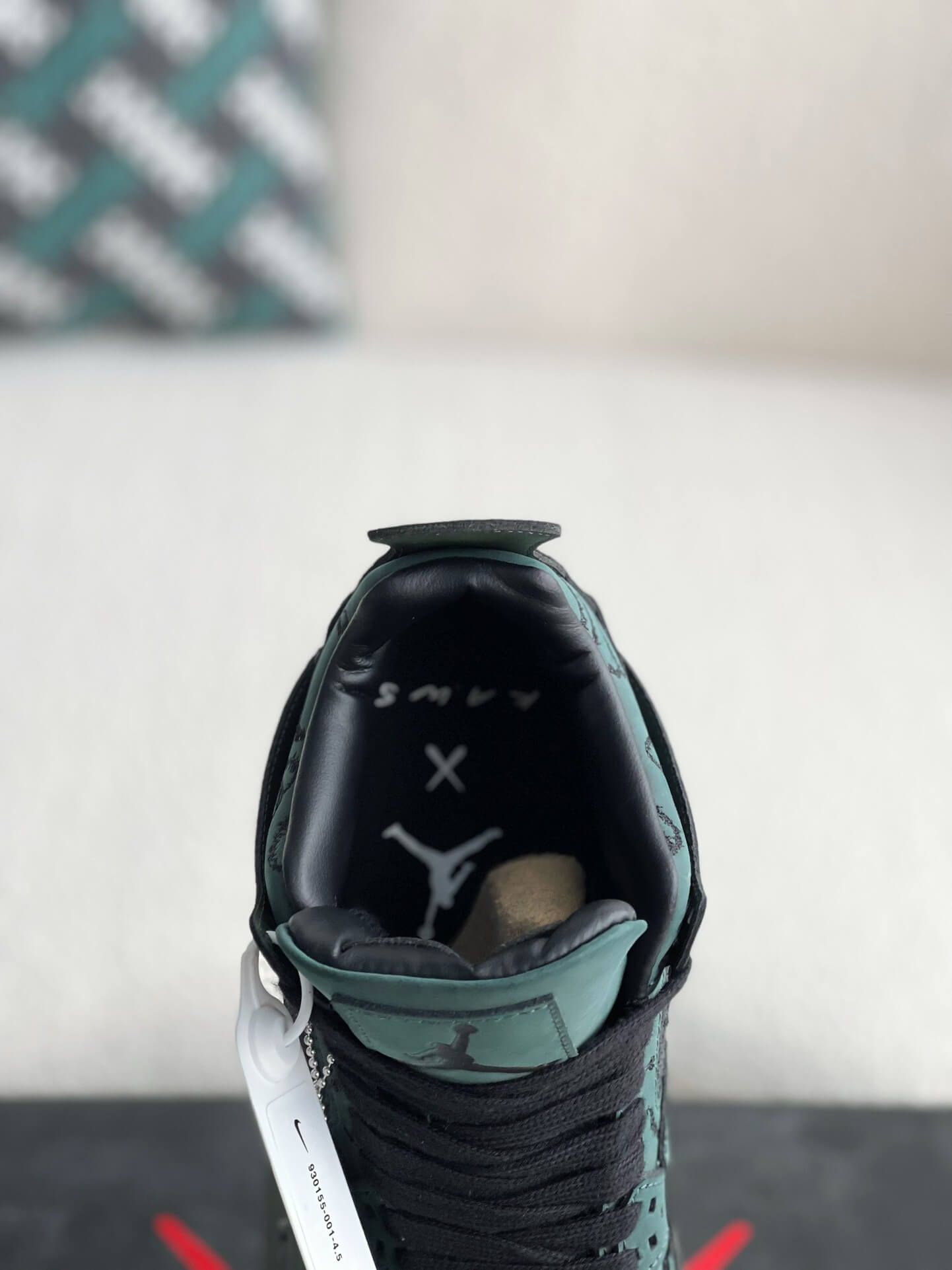 Air Jordan 4 Retro Kaws Custom Green